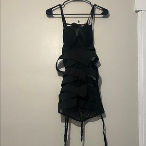 Chic Black Layered Bandeau by [Brand]